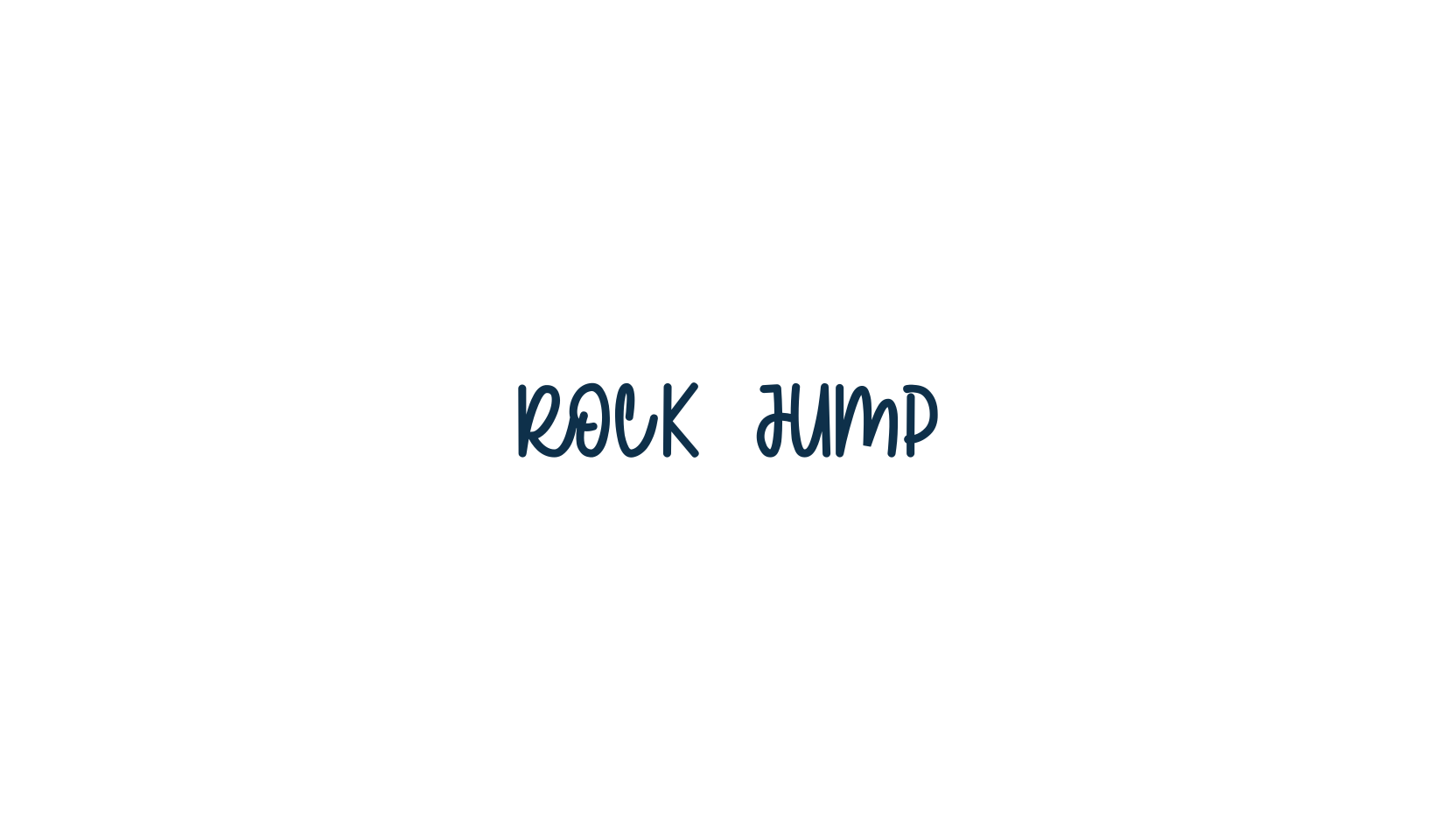 Rock Jump, display market font preview