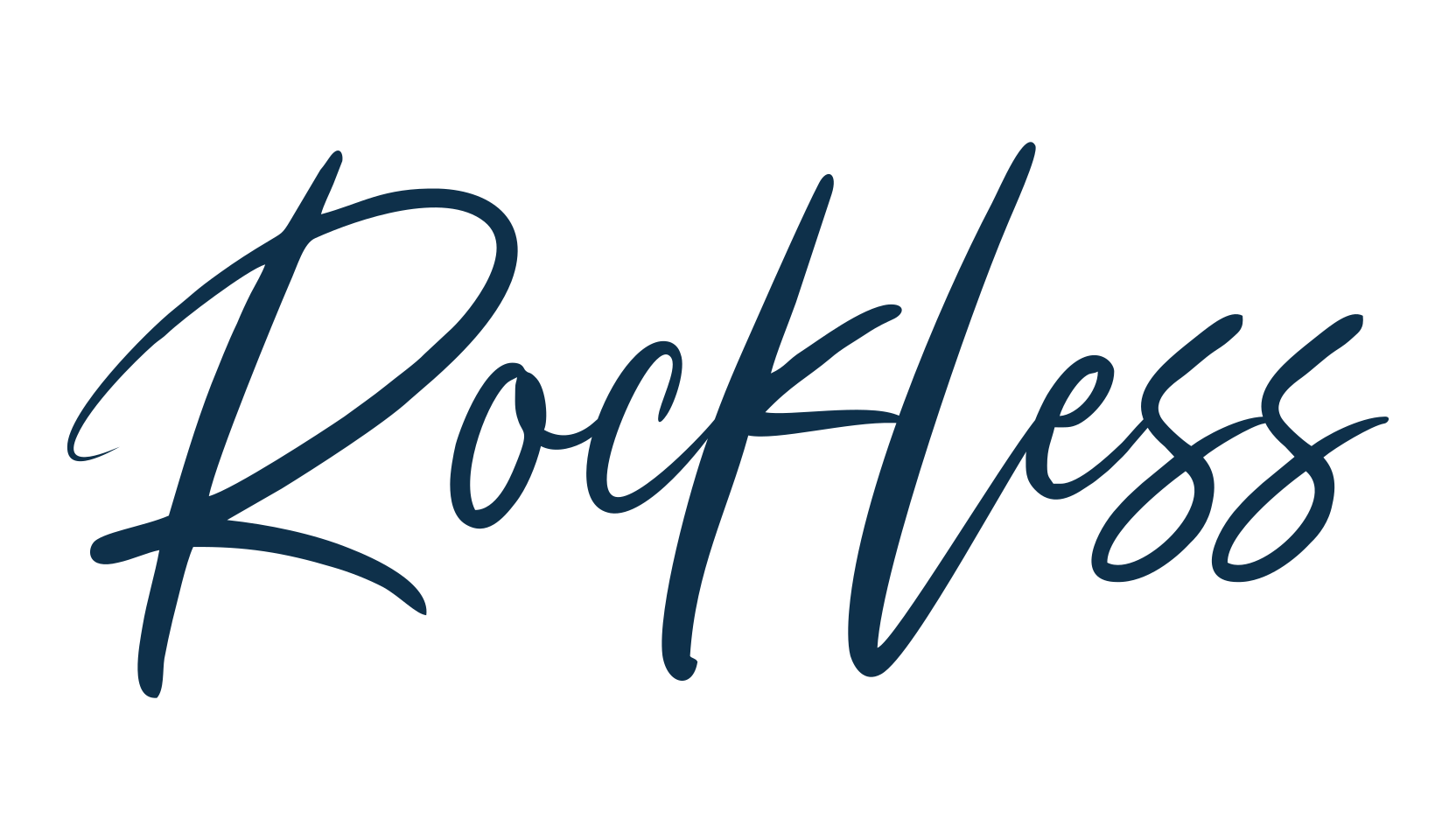 Rockless, handwriting font preview