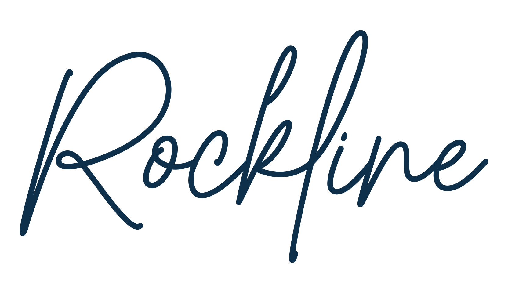 Rockline, script handwritten fancy decorative calligraphy font preview