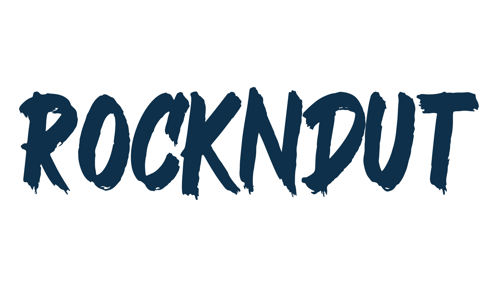 Rockndut, brush font preview
