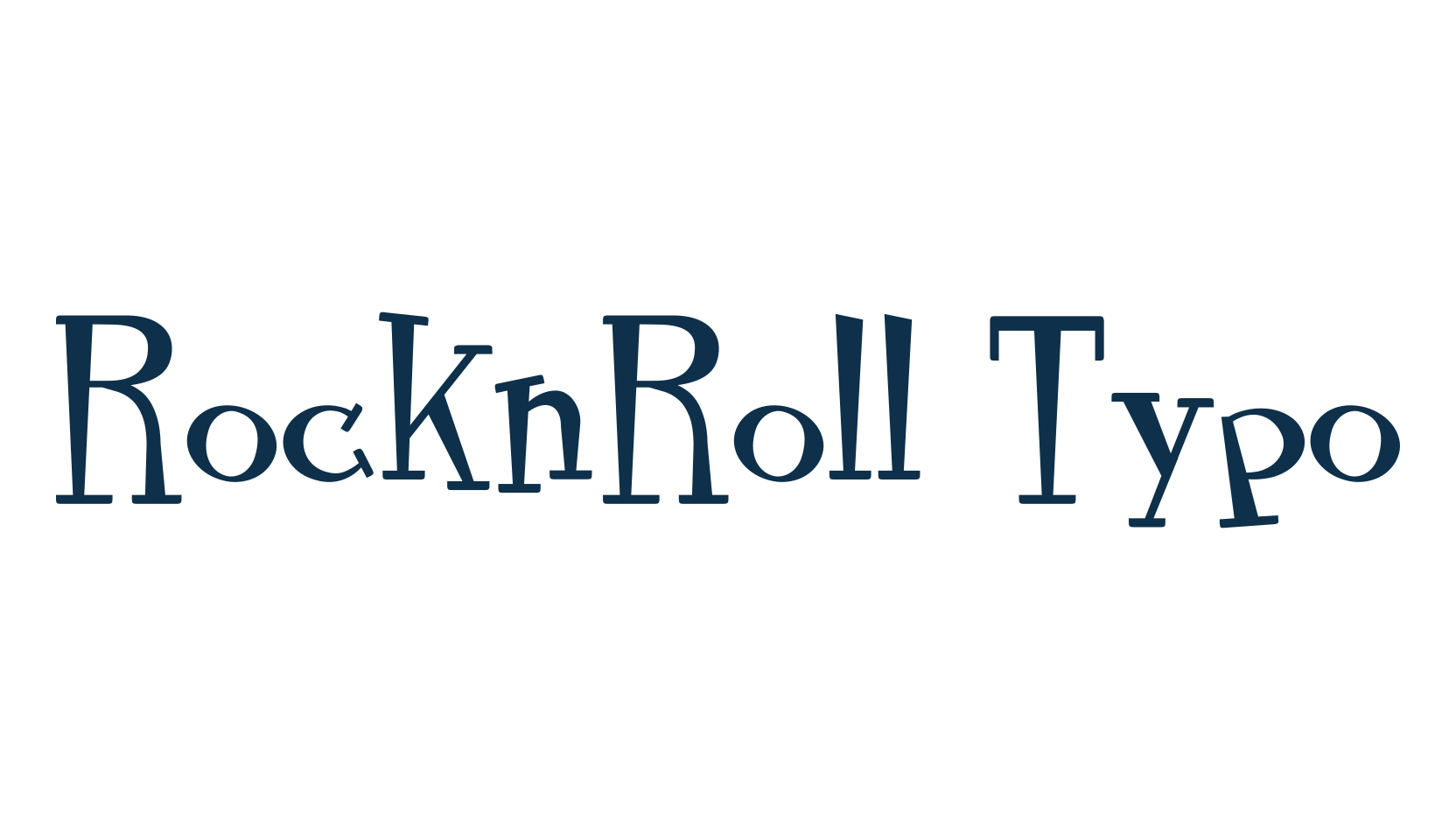RocknRoll Typo, display market font preview