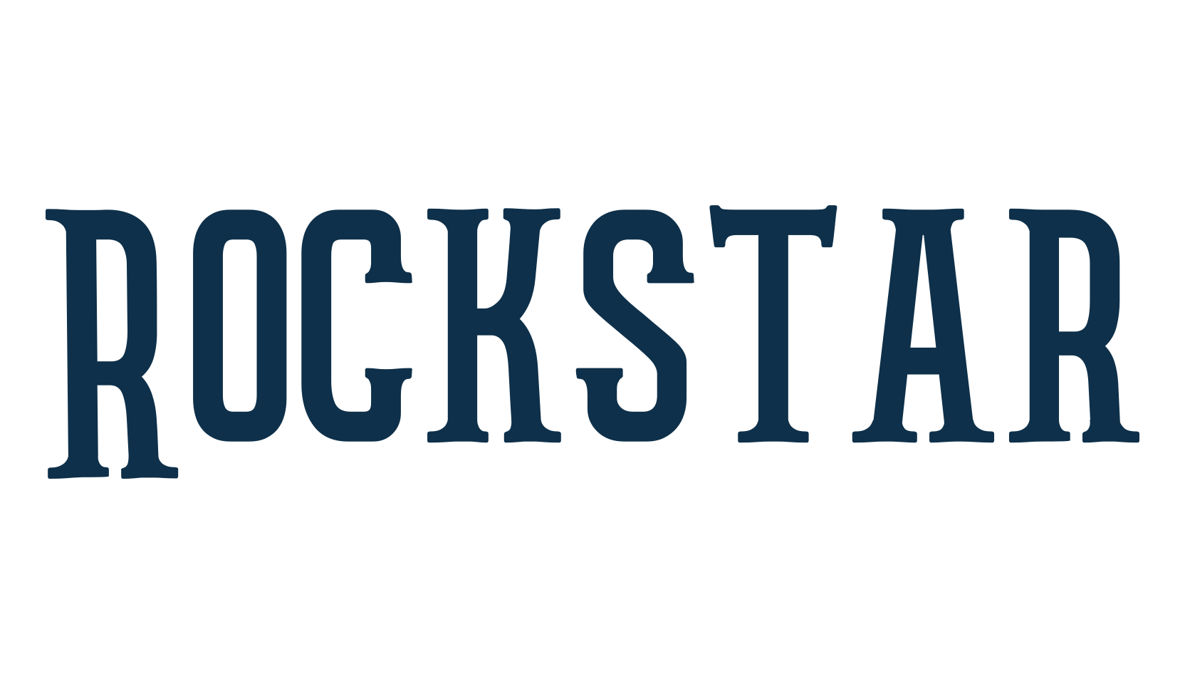 Rockstar, fancy retro decorative font preview