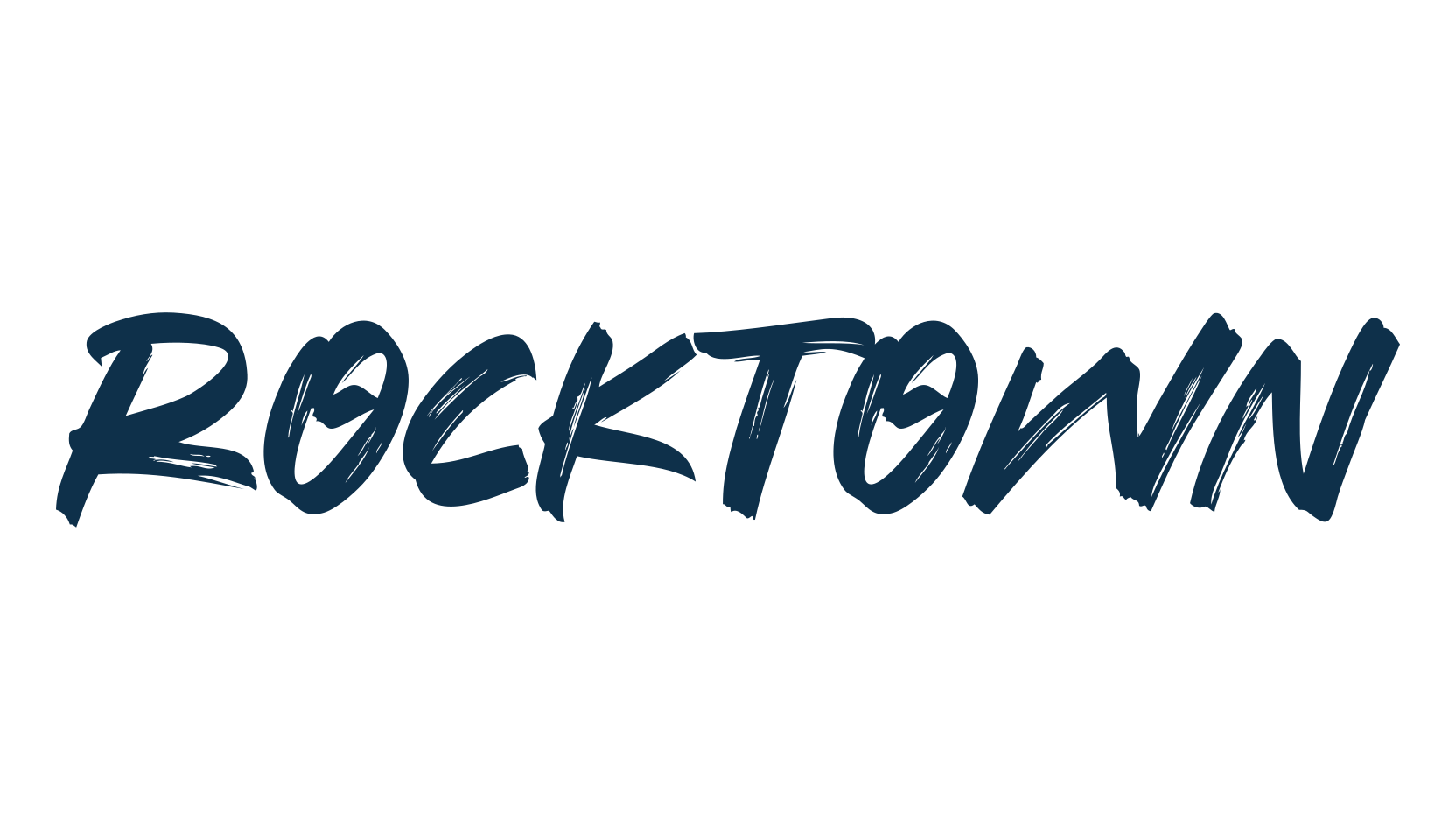 Rocktown, script brush fancy decorative calligraphy font preview