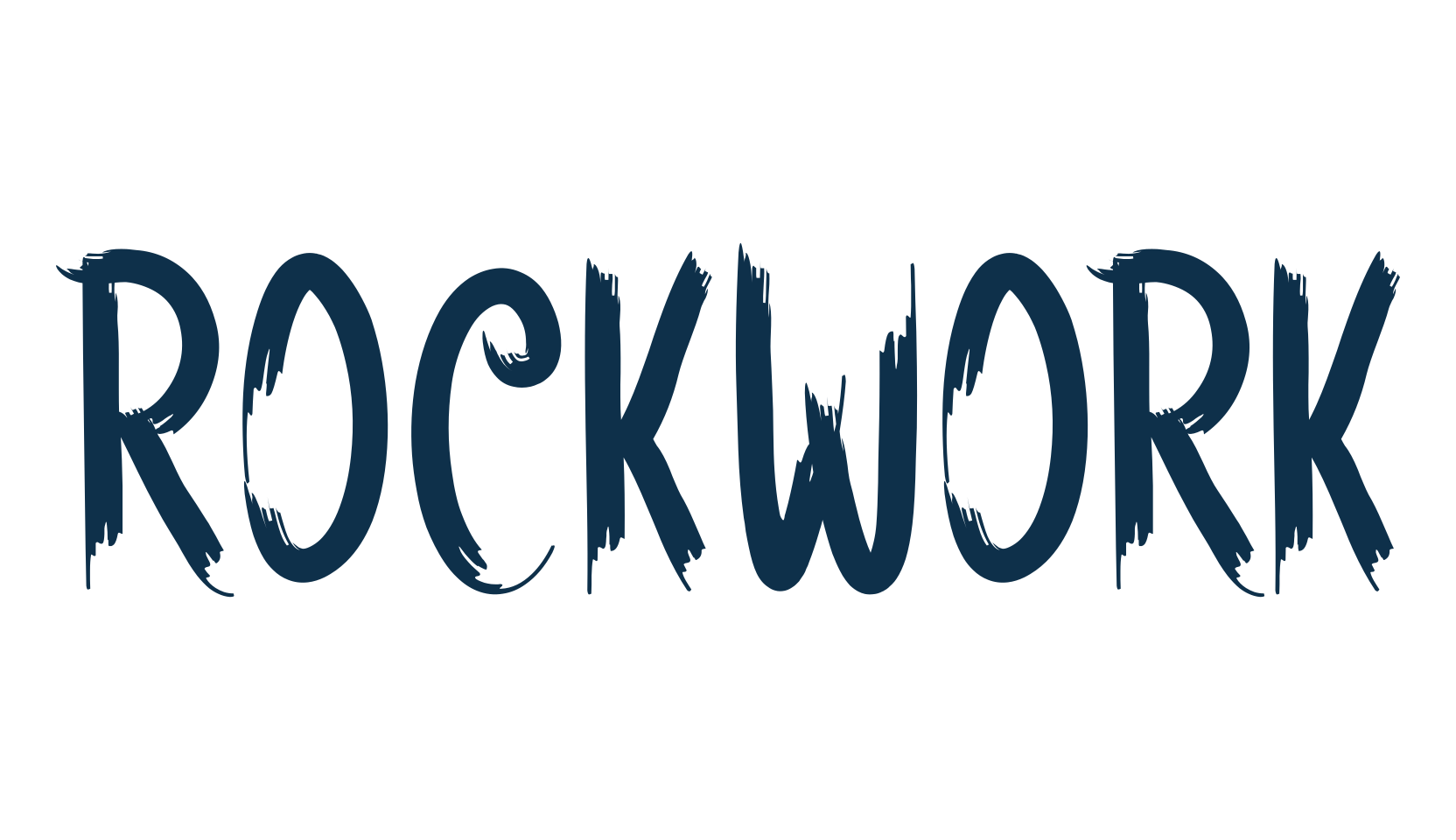 Rockwork, brush font preview