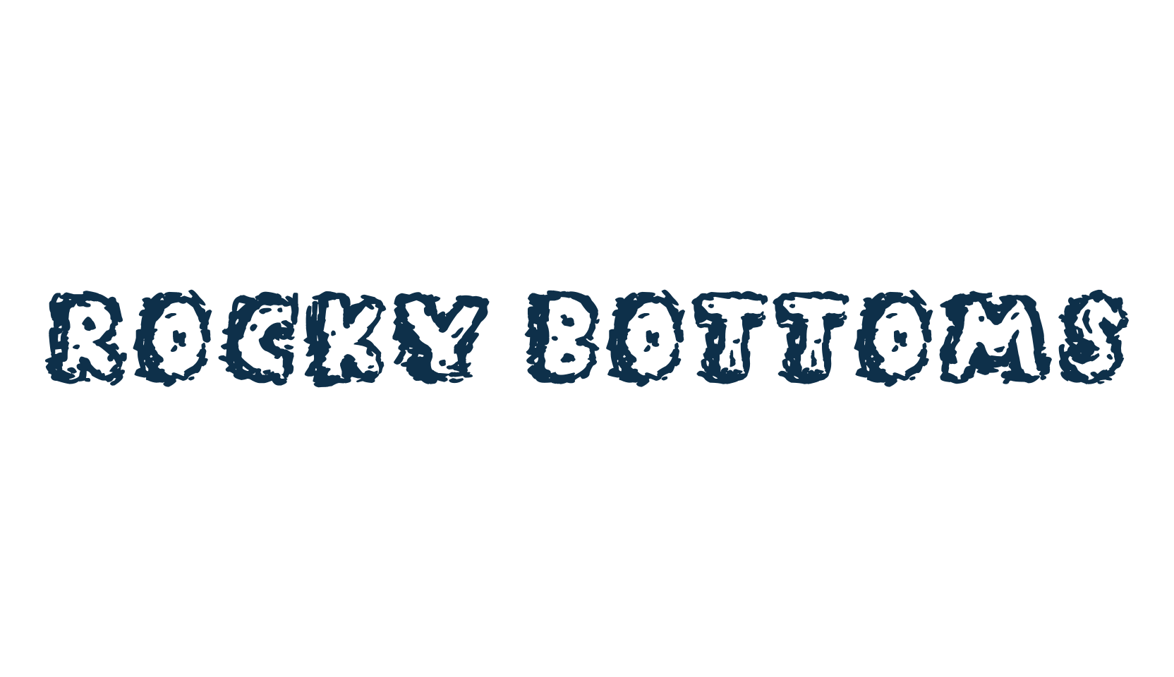 Rocky Bottoms, cartoon font preview
