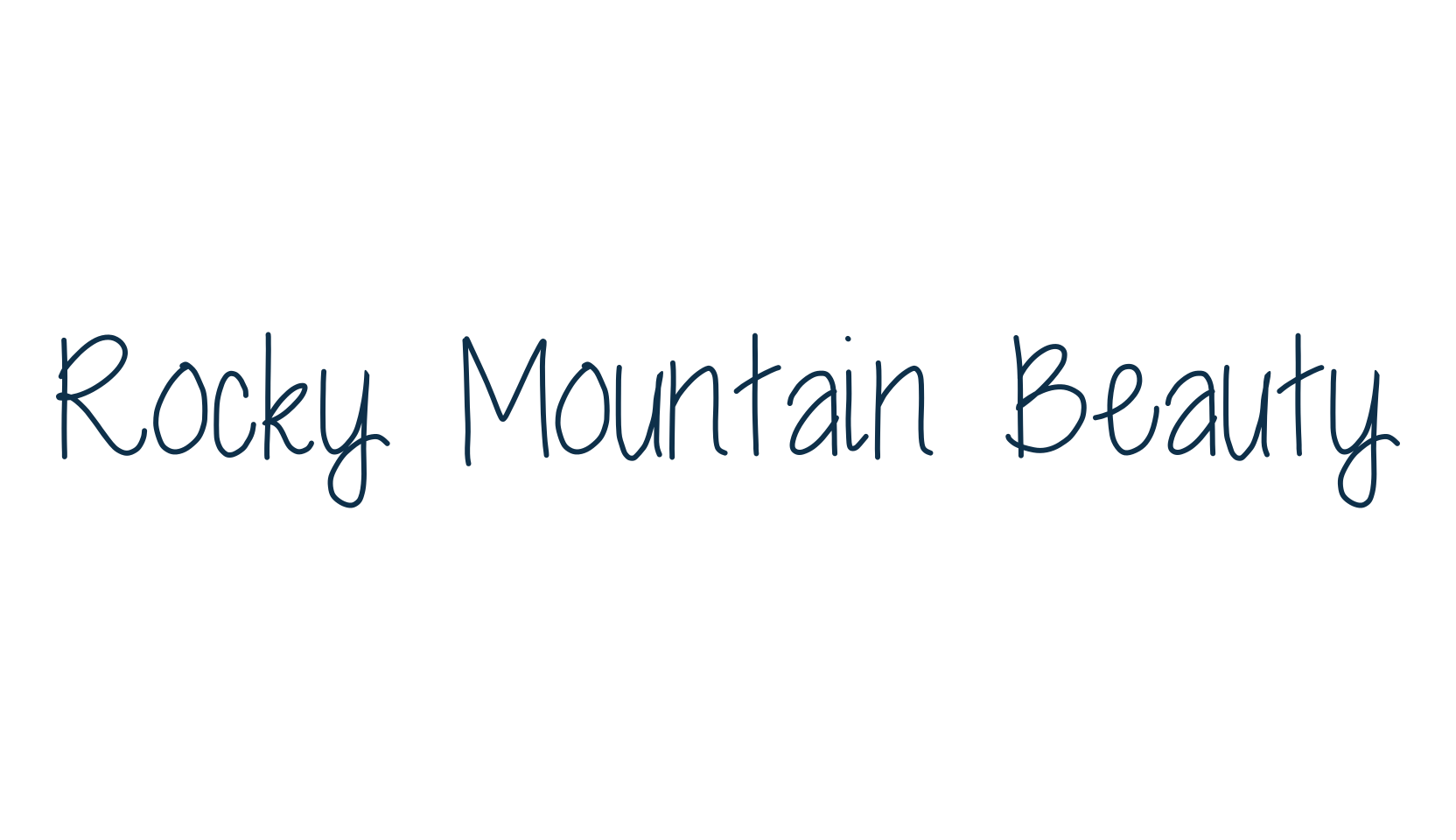 Rocky Mountain Beauty, script handwritten fancy decorative calligraphy font preview