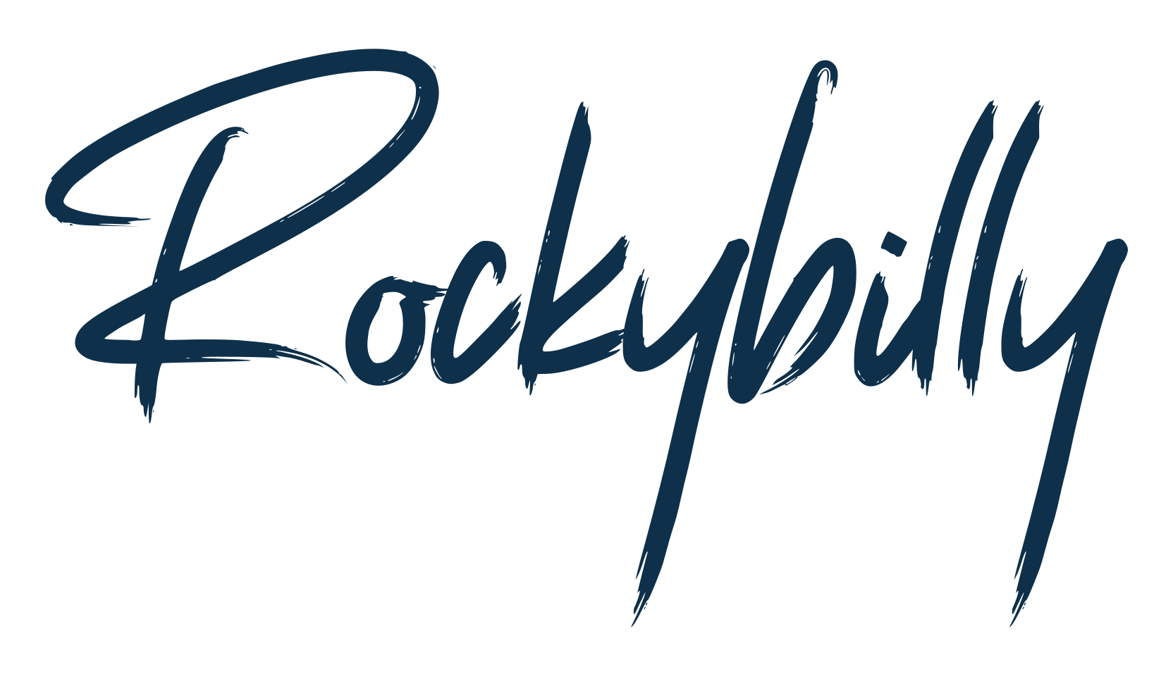 Rockybilly, brush font preview