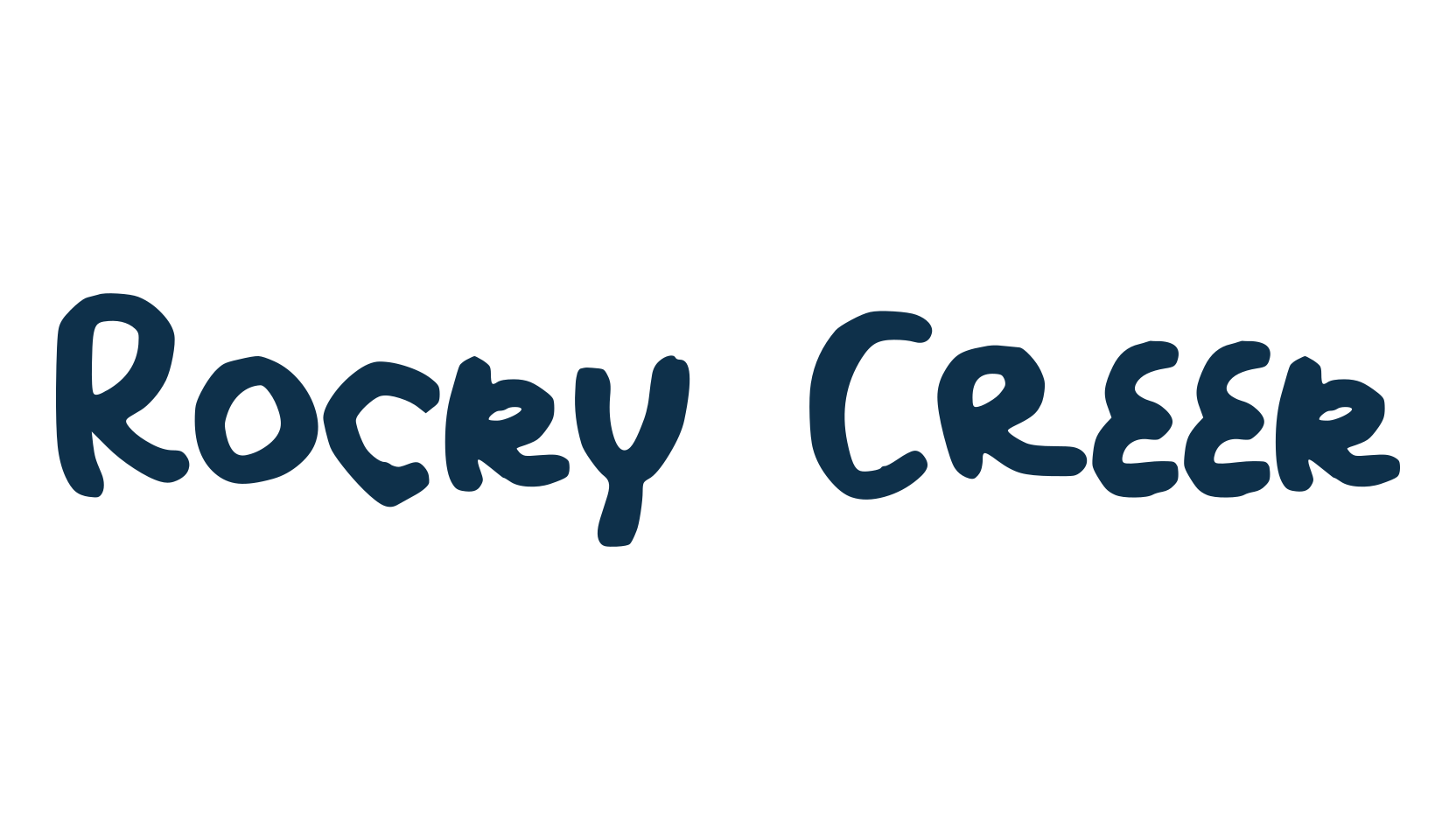 Rocky Creek, script handwritten fancy decorative calligraphy font preview