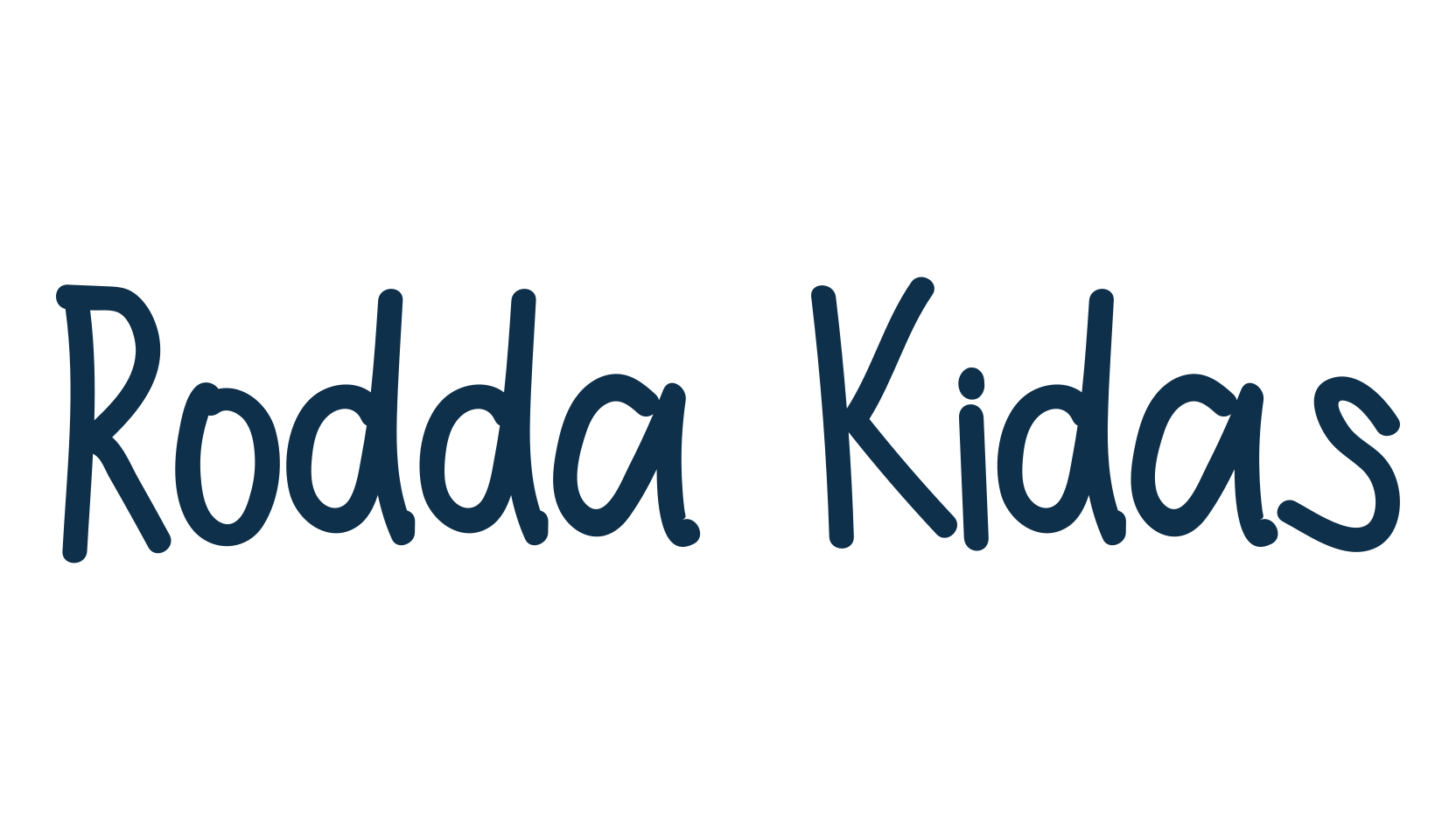 Rodda Kidas, script handwritten fancy decorative calligraphy font preview