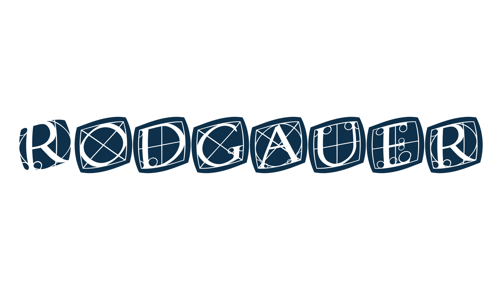 Rodgauer, grid font preview