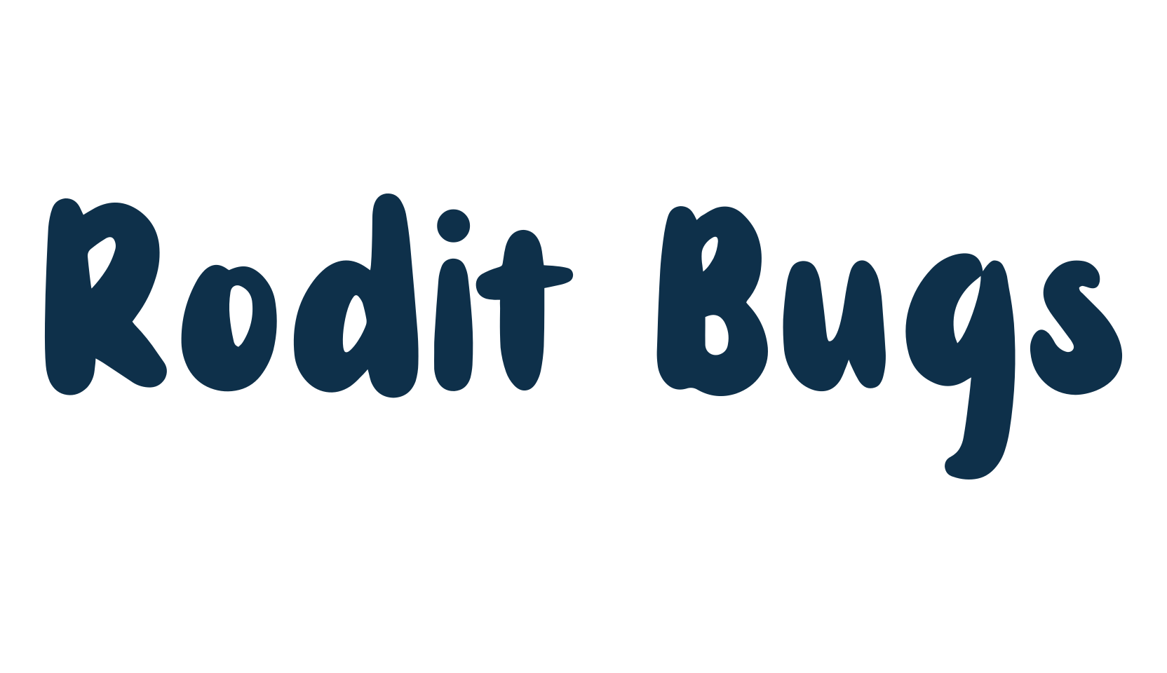 Rodit Bugs, cartoon font preview