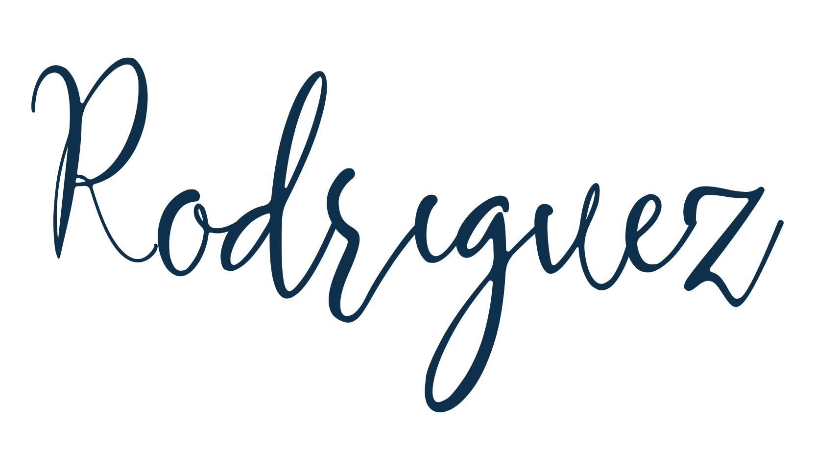 Rodriguez (rodriguez-2), script calligraphy fancy decorative font preview