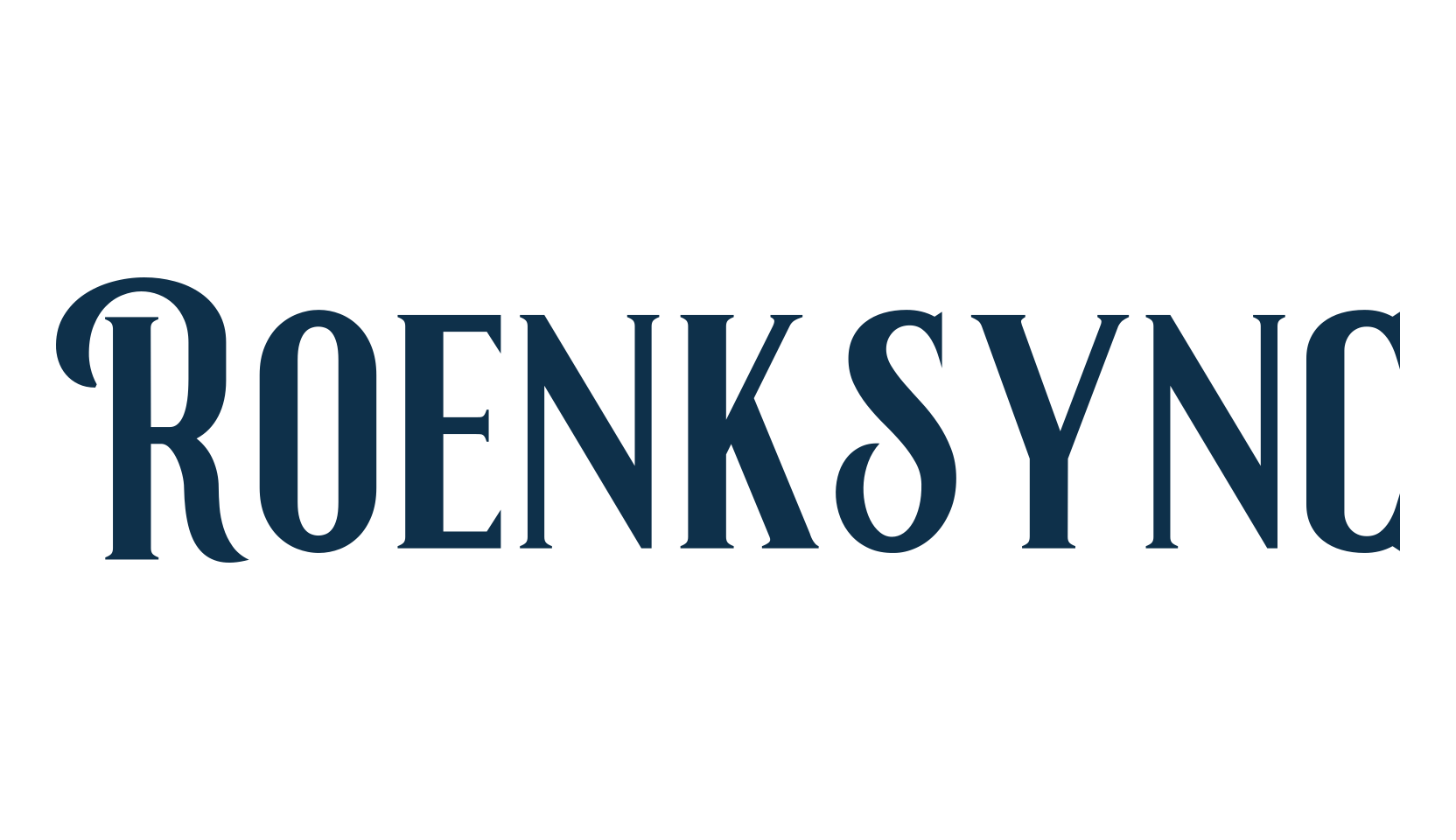 Roenksync, fancy retro decorative font preview