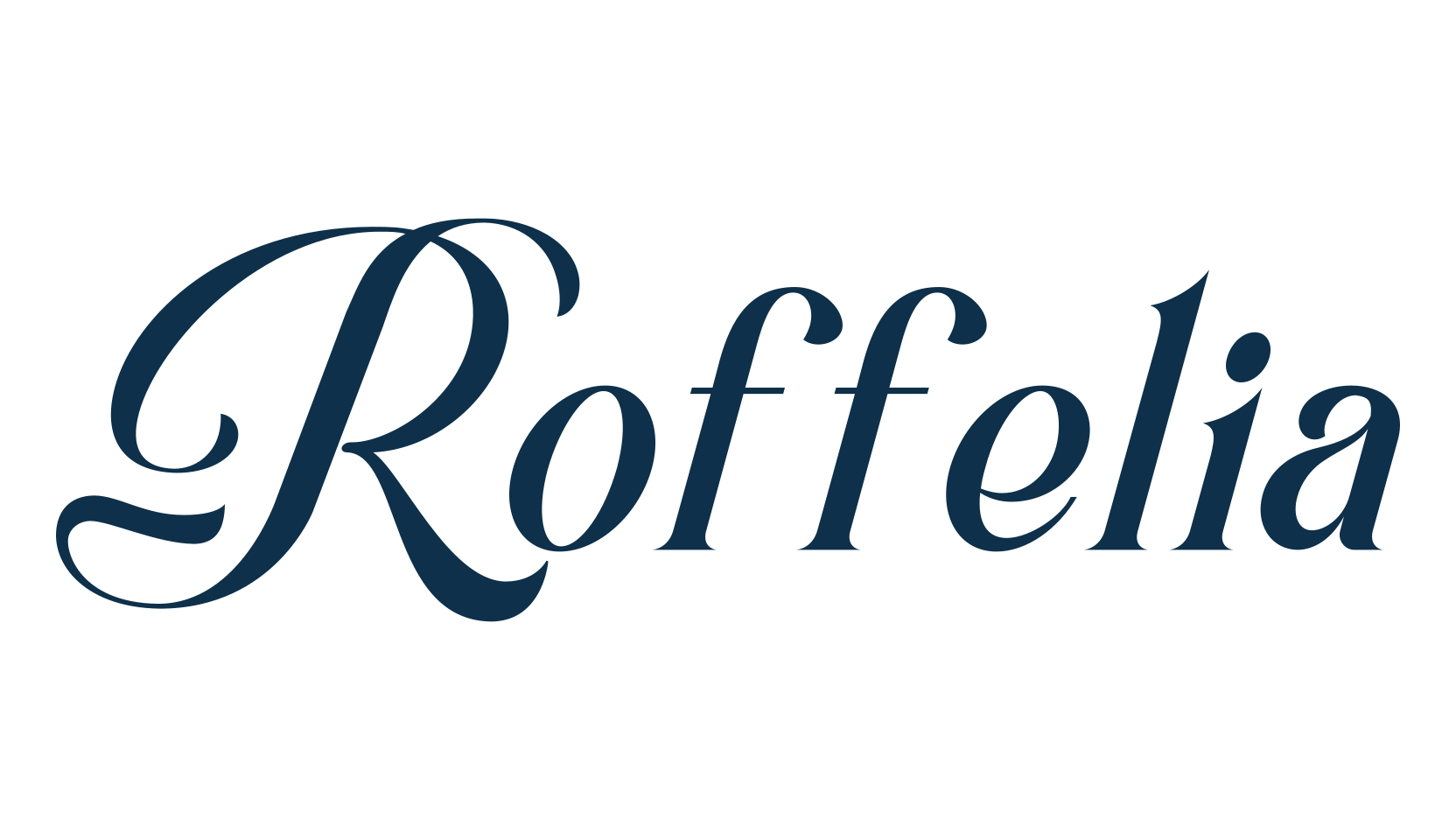 Roffelia, calligraphy font preview