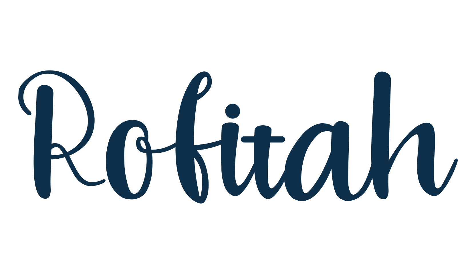Rofitah, fancy decorative font preview