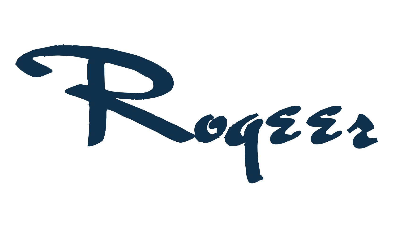 Rogeer, script brush fancy decorative calligraphy font preview