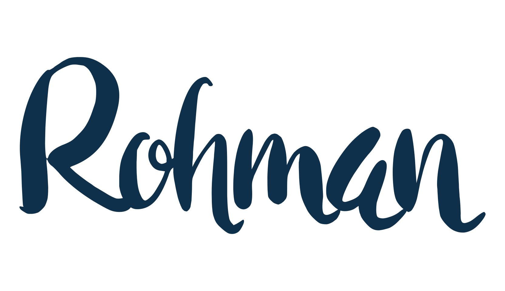 Rohman, script brush fancy decorative calligraphy font preview