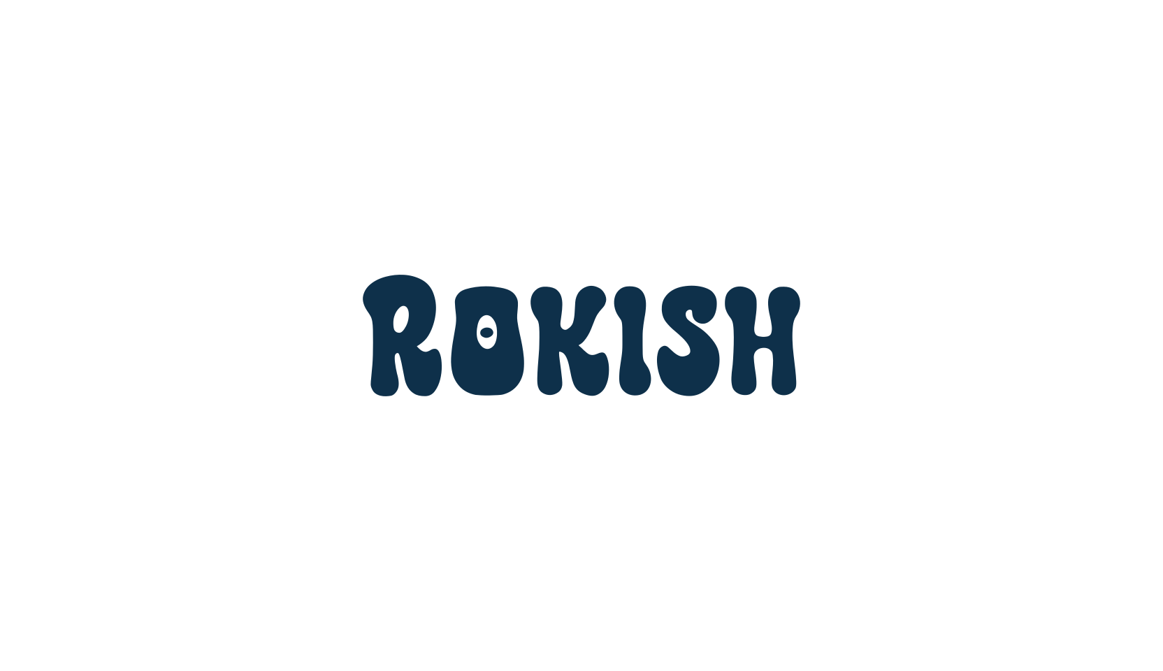 Rokish, fancy groovy decorative font preview