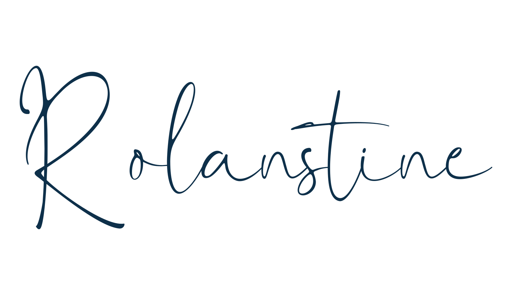 Rolanstine, script handwritten fancy decorative calligraphy font preview