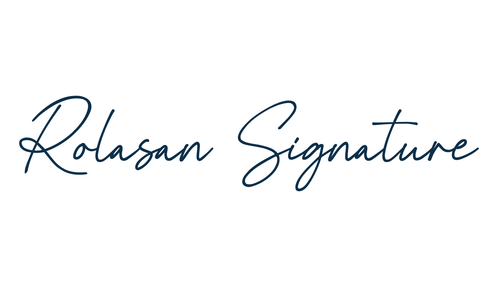 Rolasan Signature, handwriting font preview