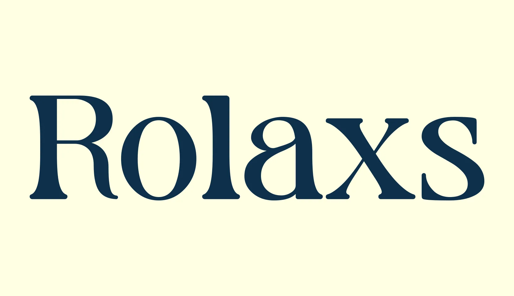 Rolaxs, basic serif font preview