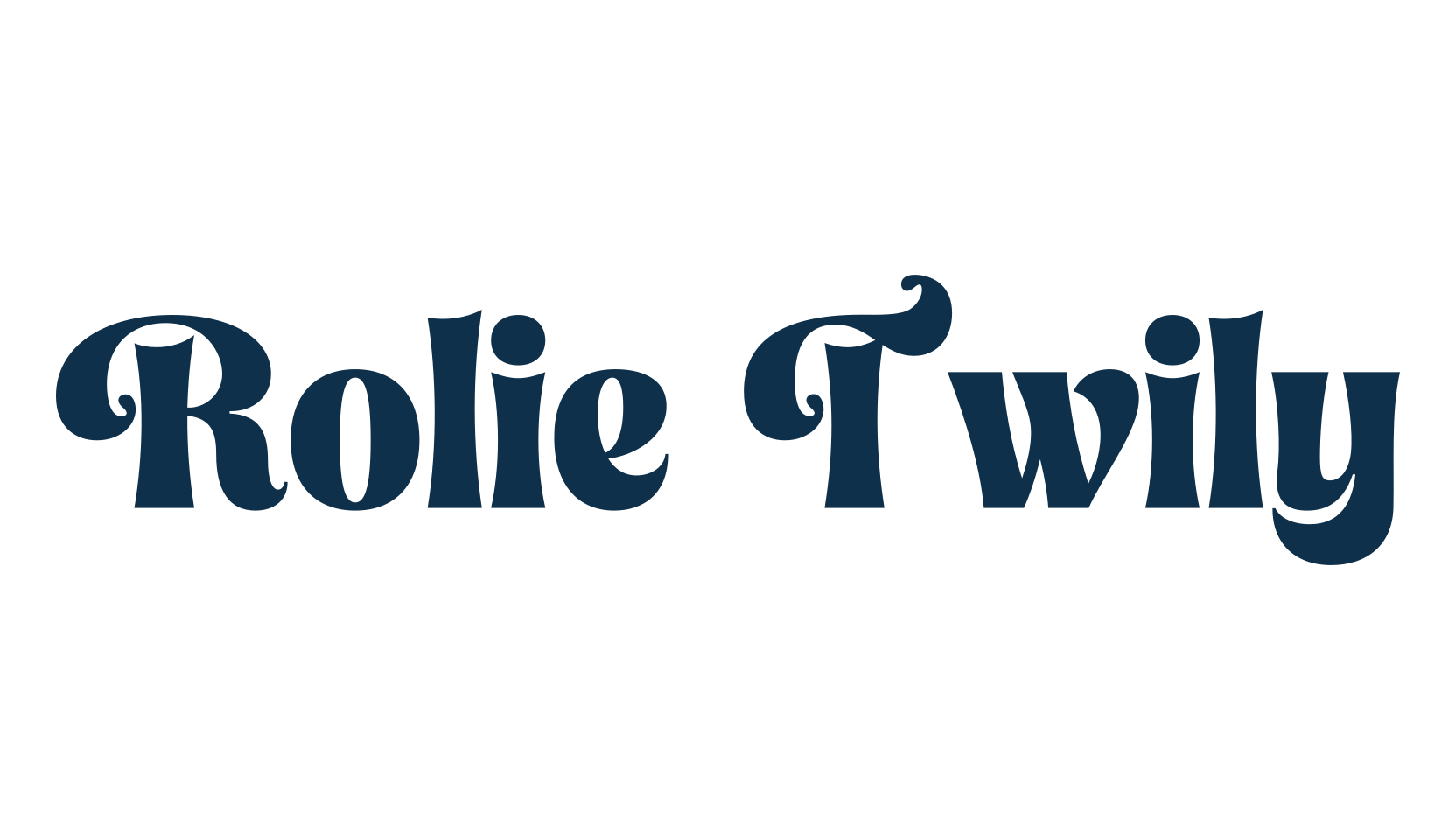 Rolie Twily, fancy retro decorative font preview