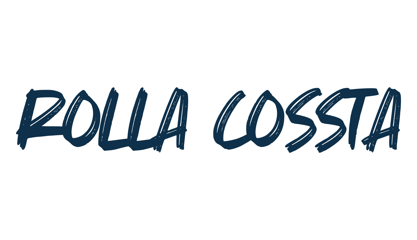 Rolla Cossta, script brush fancy decorative calligraphy font preview