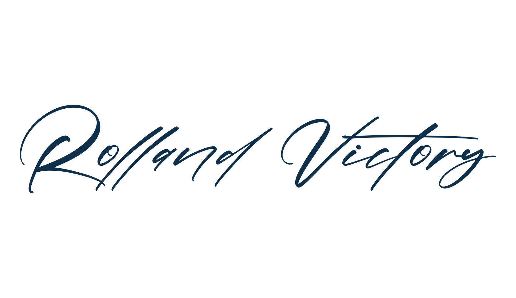 Rolland Victory, handwriting font preview
