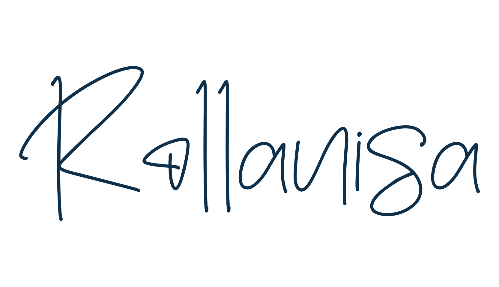 Rollanisa, handwriting font preview