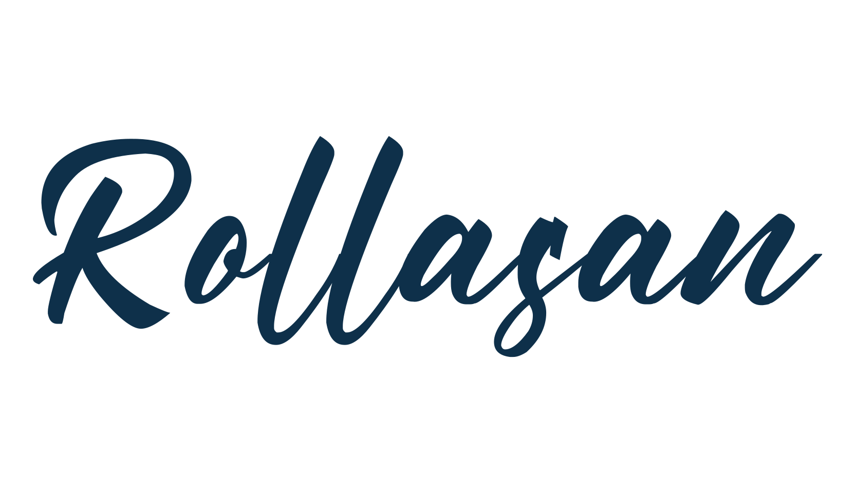 Rollasan, fancy decorative font preview