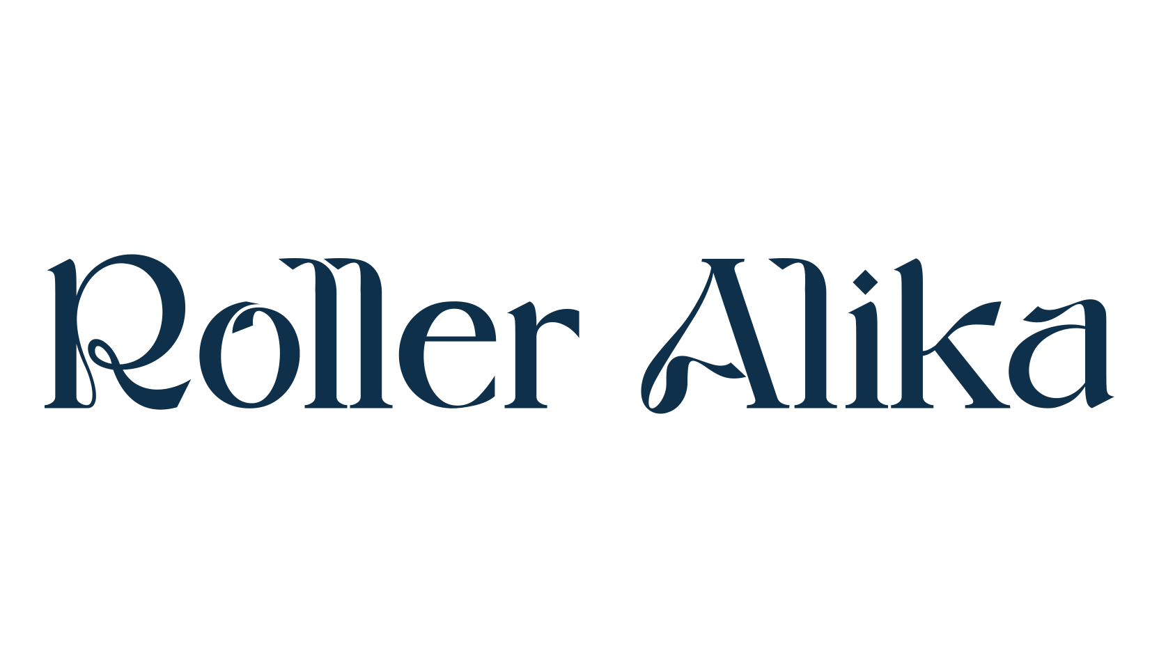 Roller Alika, fancy various basic font preview