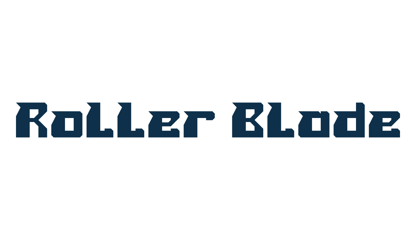 Roller Blade, fancy various techno sci-fi font preview