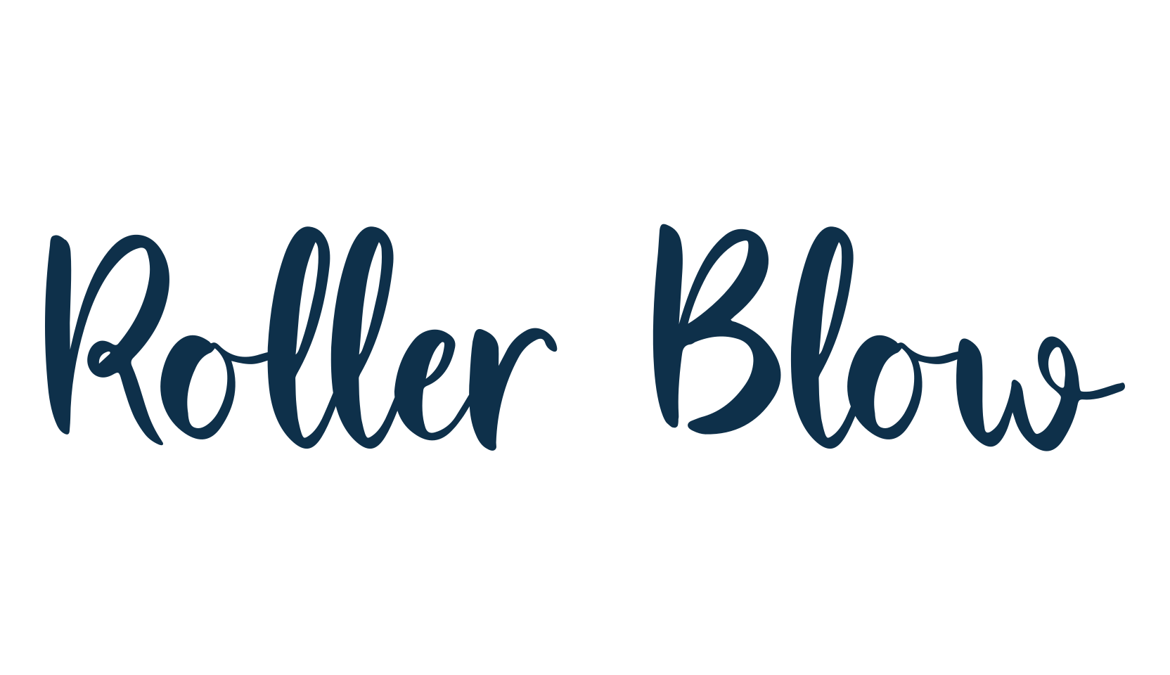 Roller Blow, display market font preview