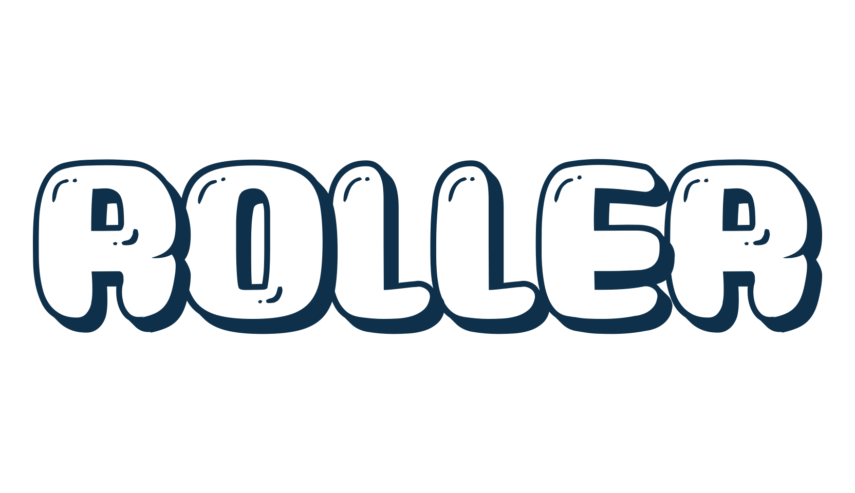 Roller, cartoon font preview