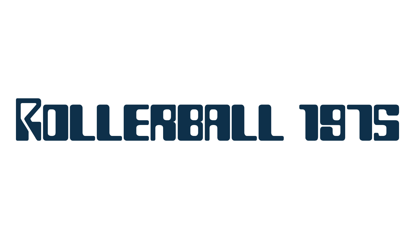 Rollerball 1975, techno sci-fi font preview