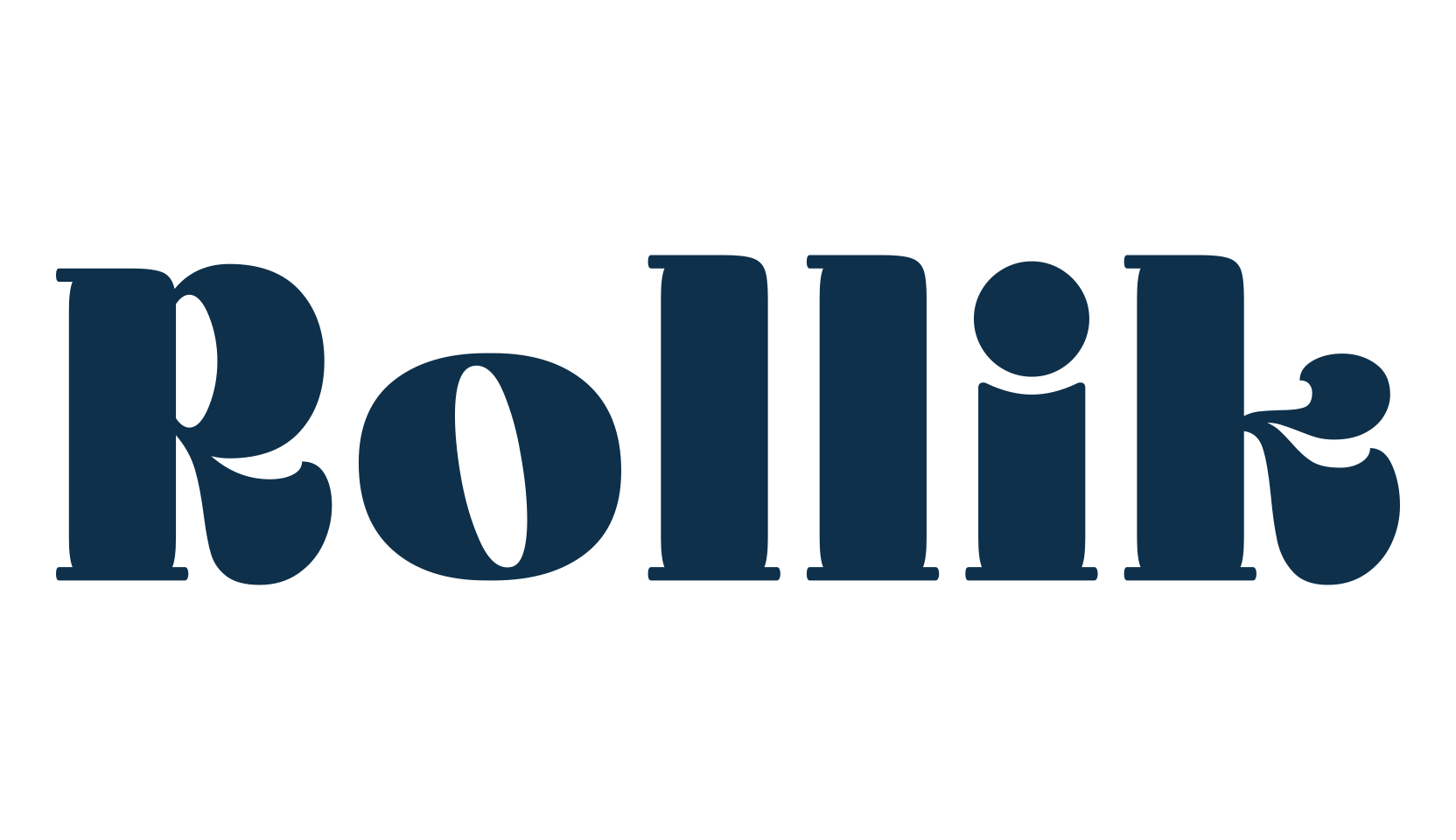 Rollik, fancy groovy decorative font preview