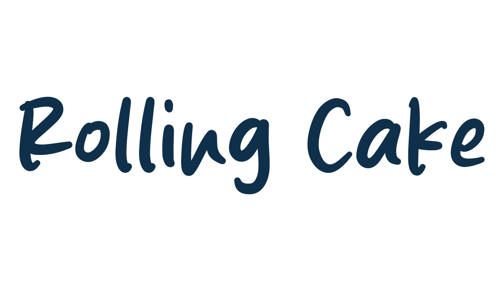 Rolling Cake, script handwritten fancy decorative calligraphy font preview