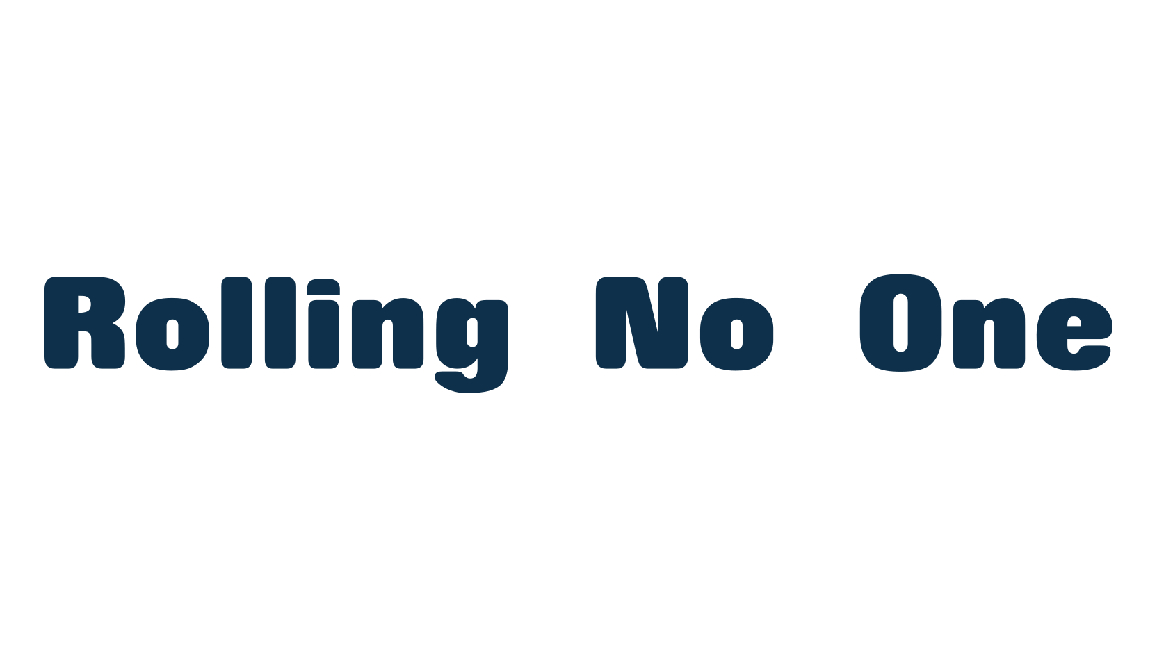 Rolling No One, basic sans serif font preview