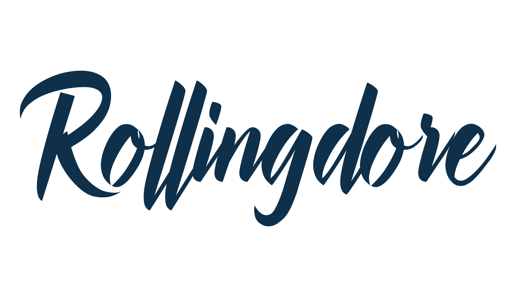 Rollingdore, script calligraphy fancy decorative font preview
