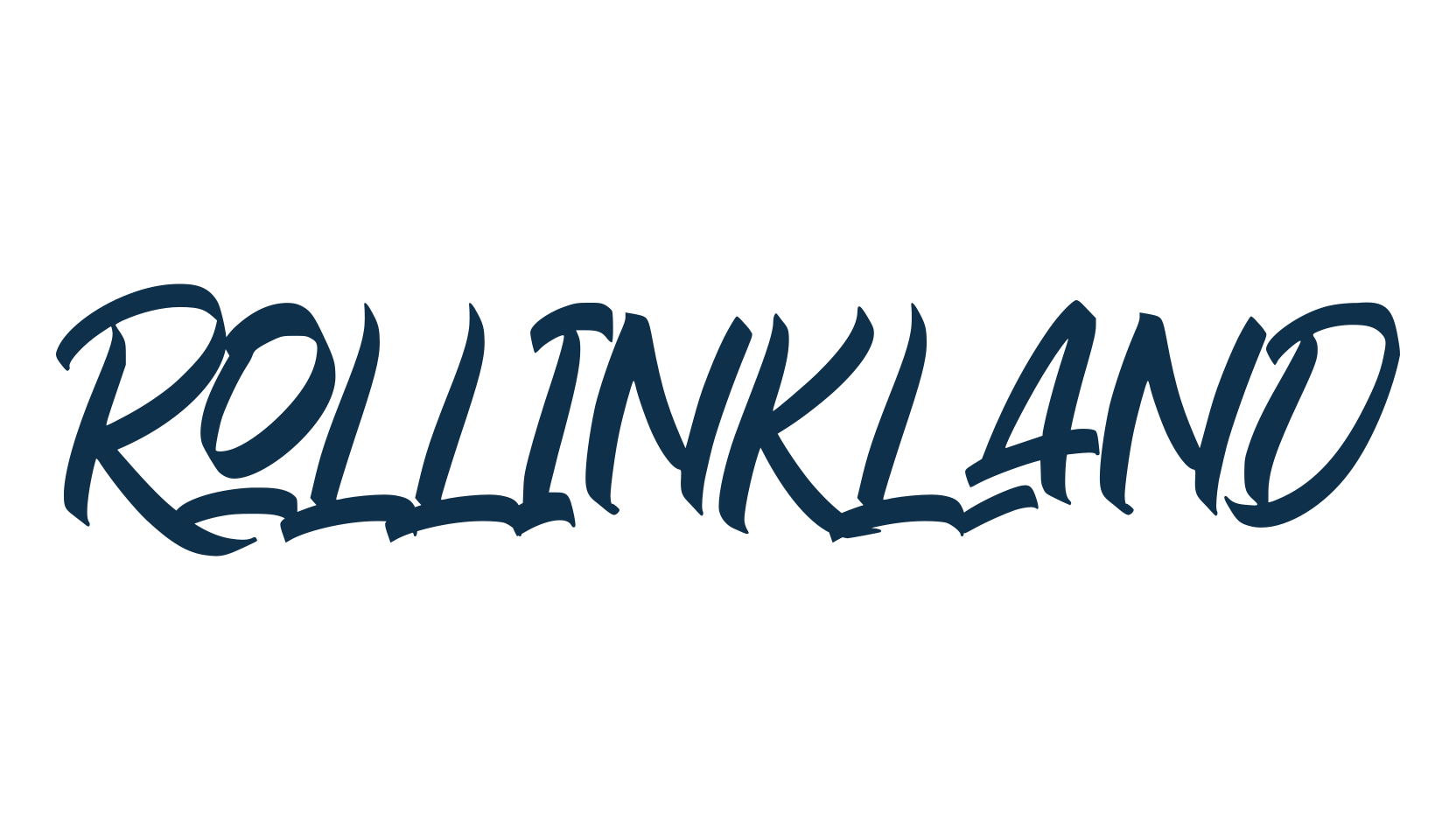 Rollinkland, brush font preview