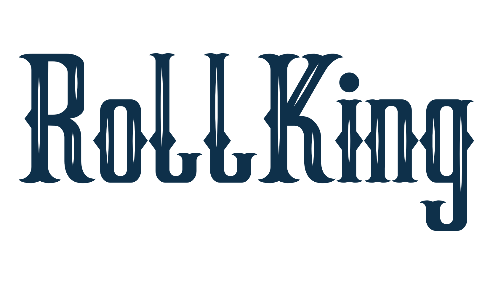 RollKing, retro font preview