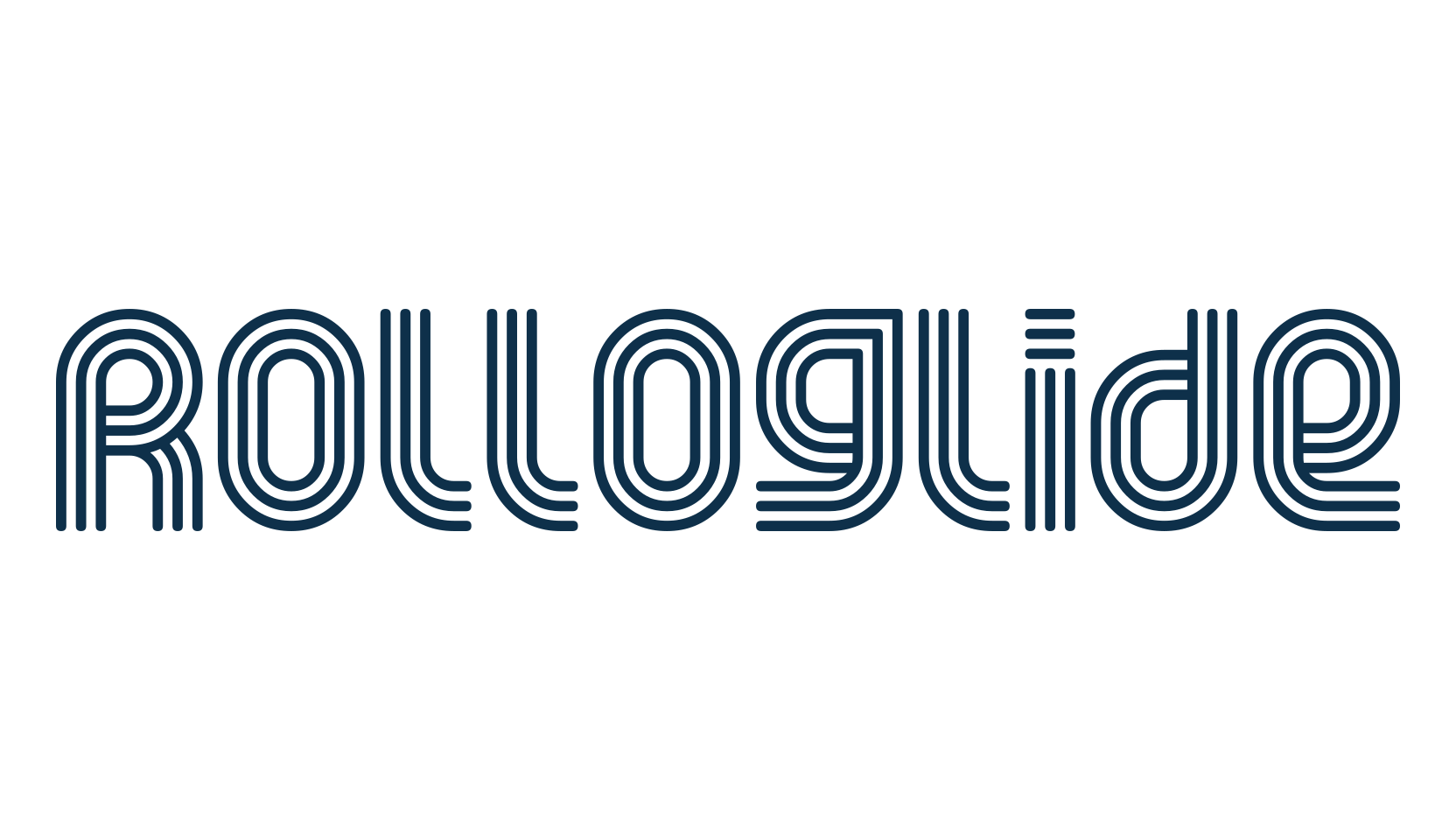 Rolloglide, fancy groovy decorative font preview