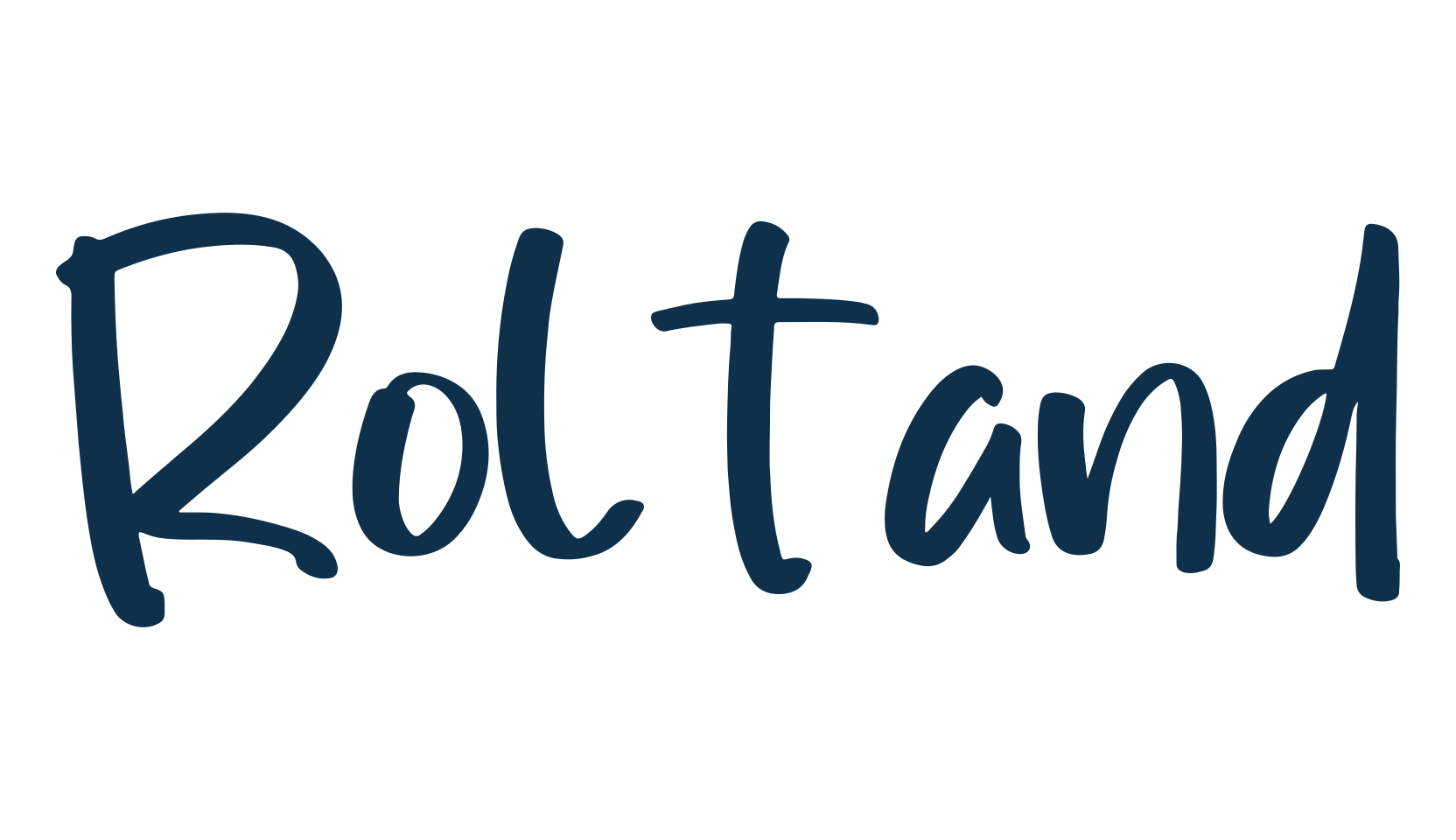 Roltand, handwriting font preview