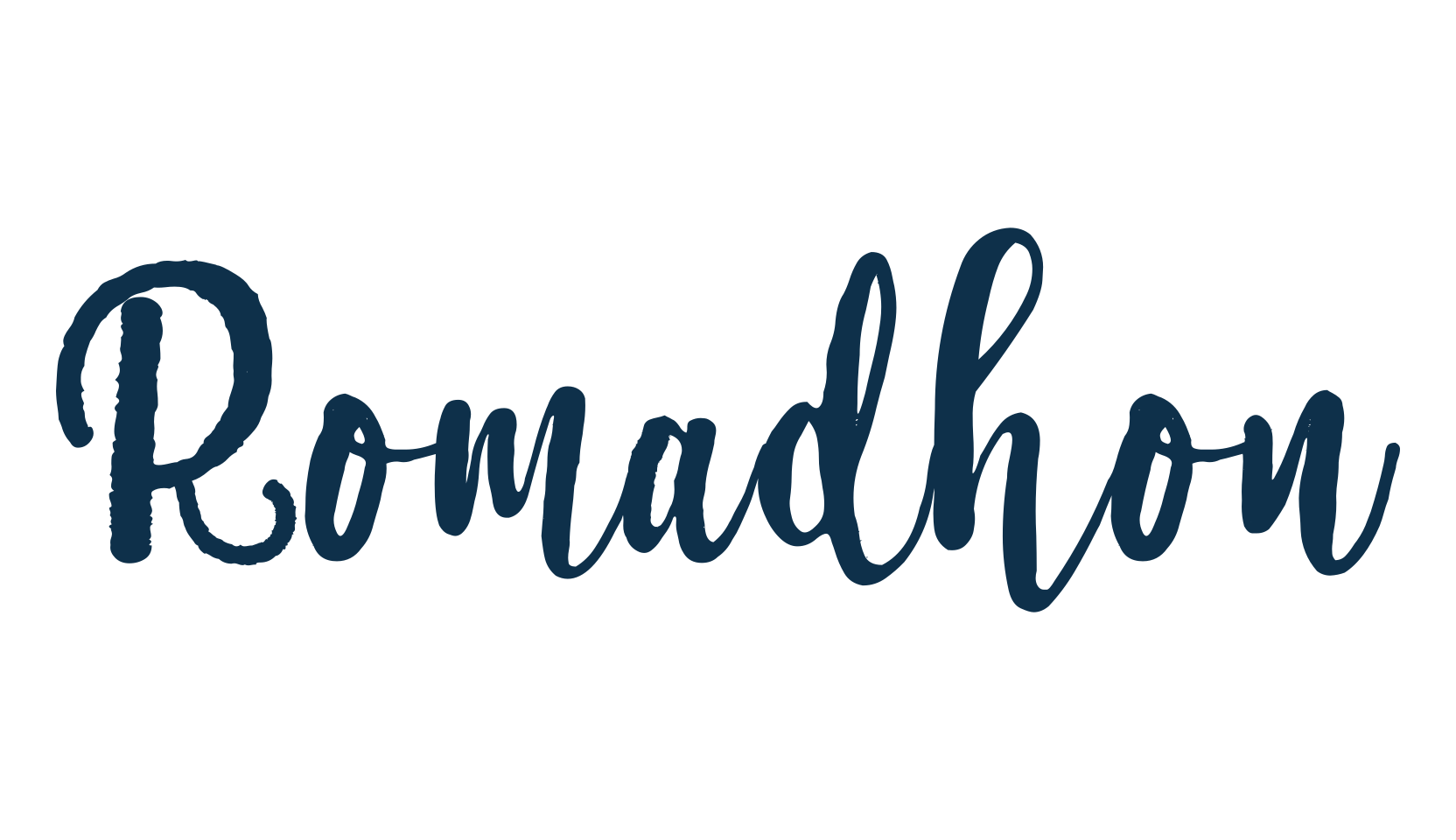 Romadhon, handwriting font preview