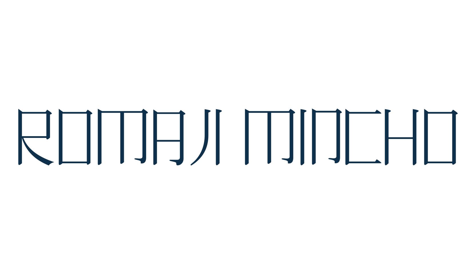 Romaji Mincho, foreign look chinese, jpn font preview