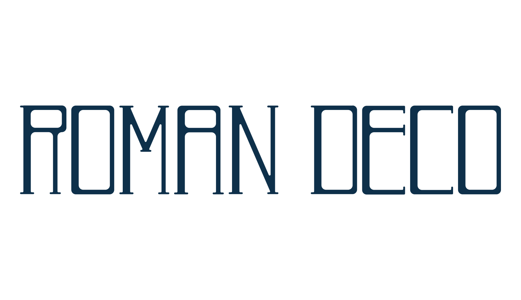 Roman Deco, fancy retro decorative font preview