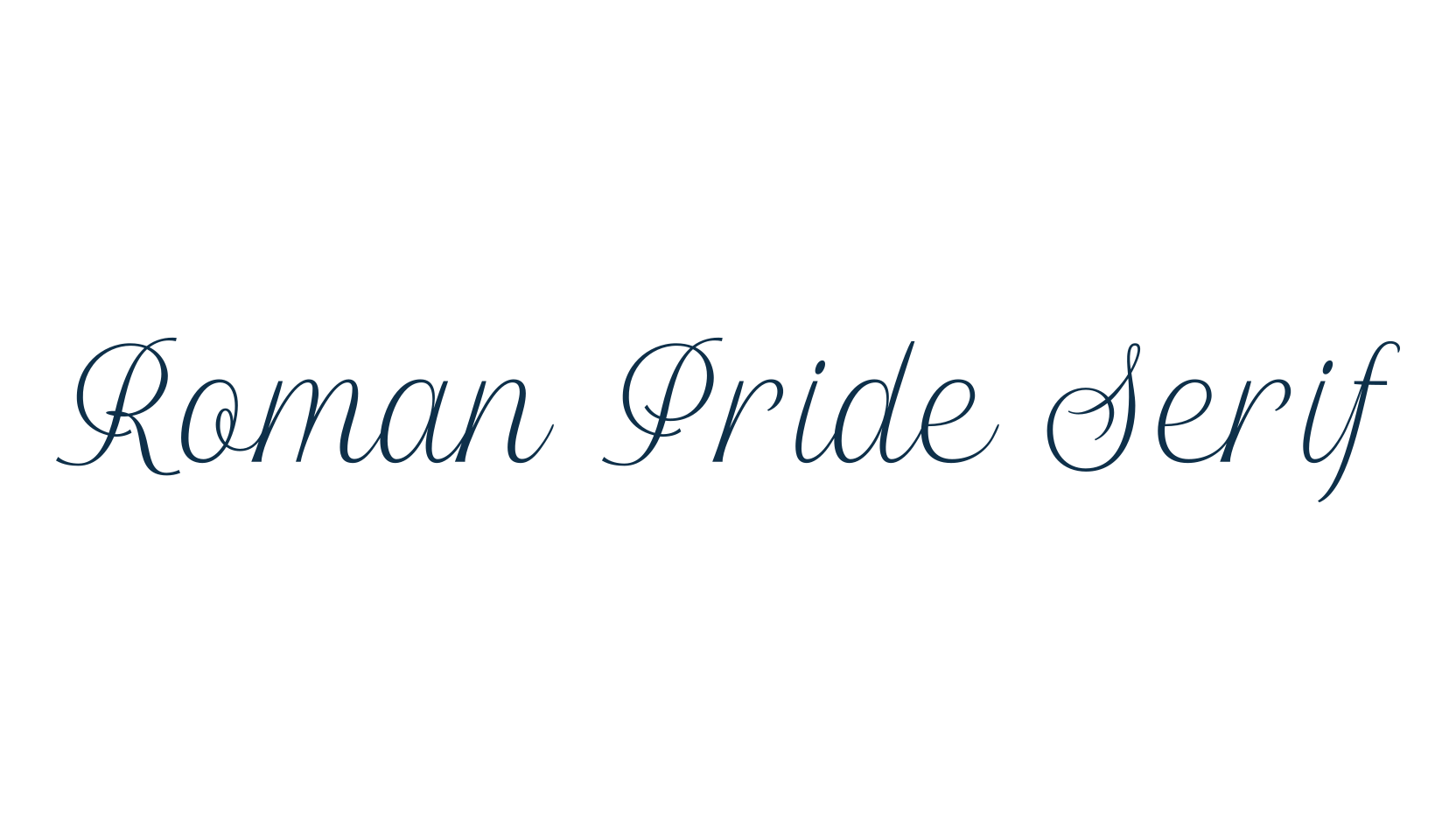 Roman Pride Serif, sans serif font preview
