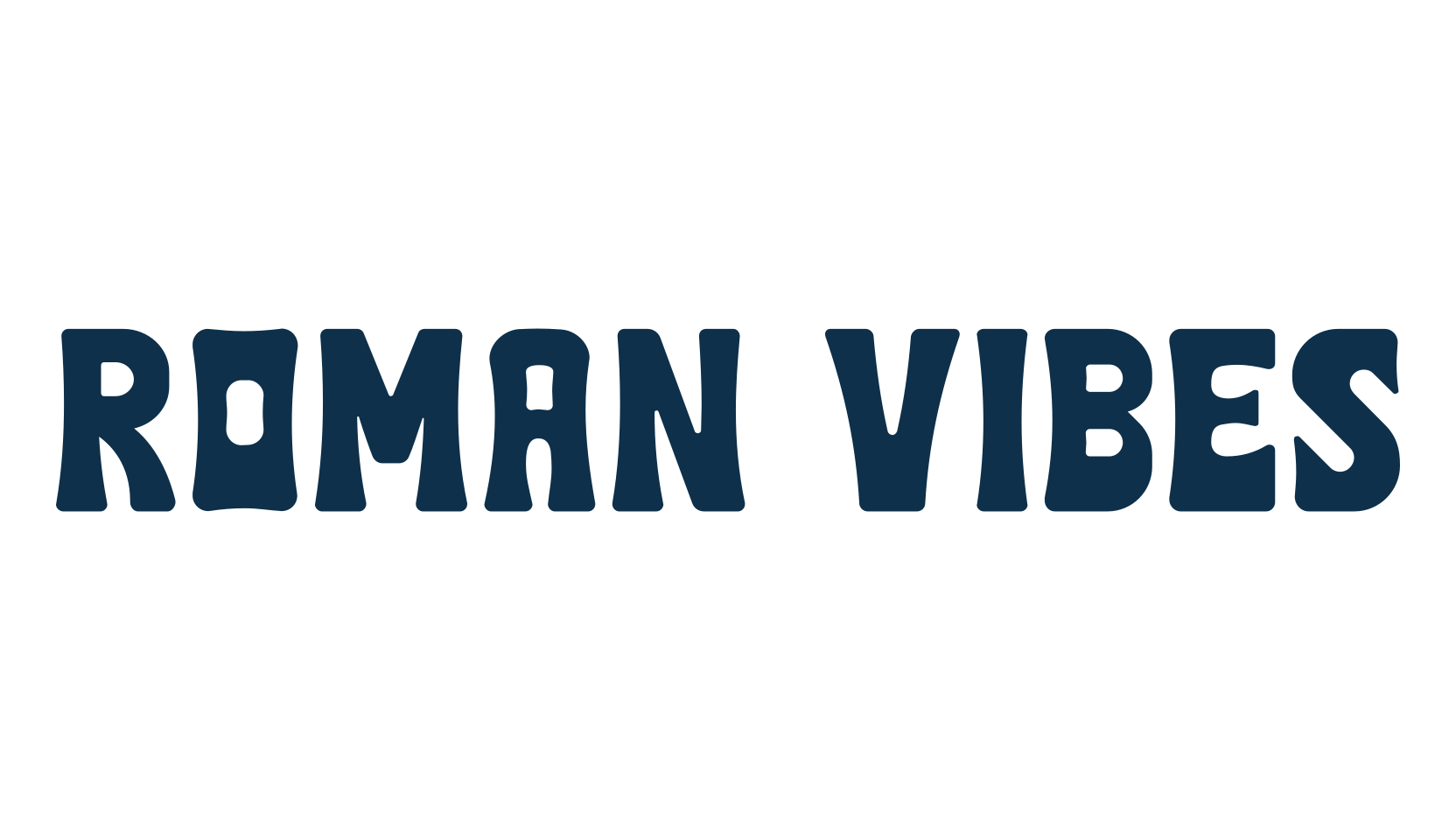 Roman Vibes, fancy groovy decorative font preview