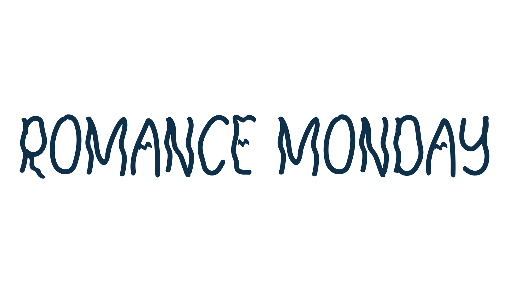 Romance Monday, fancy decorative font preview