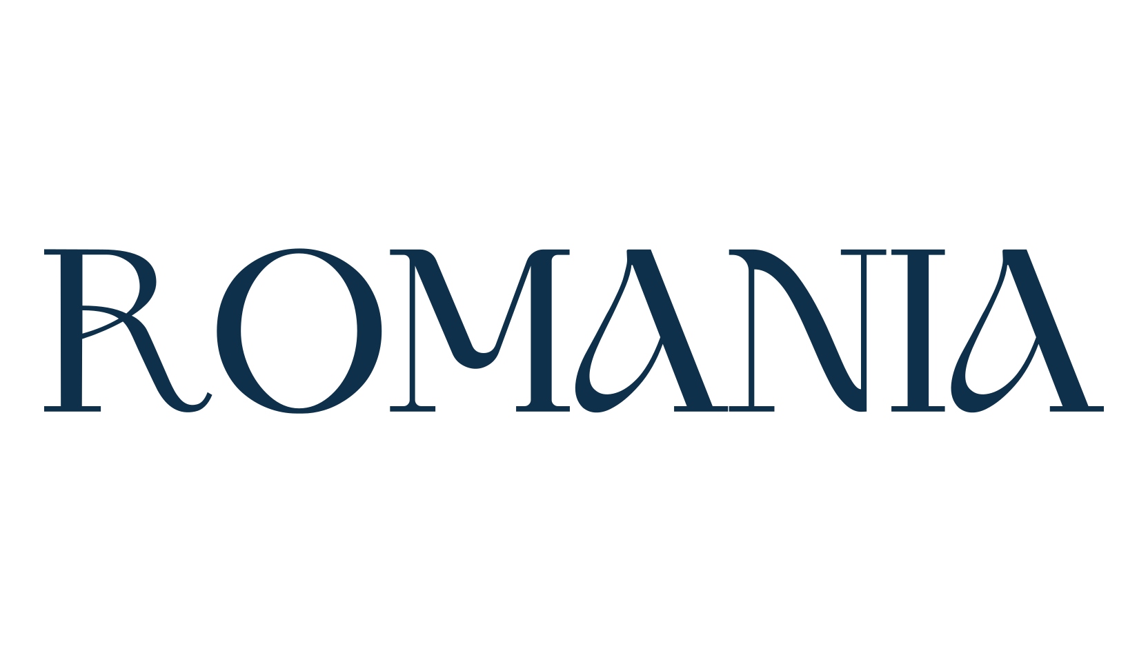Romania, serif font preview